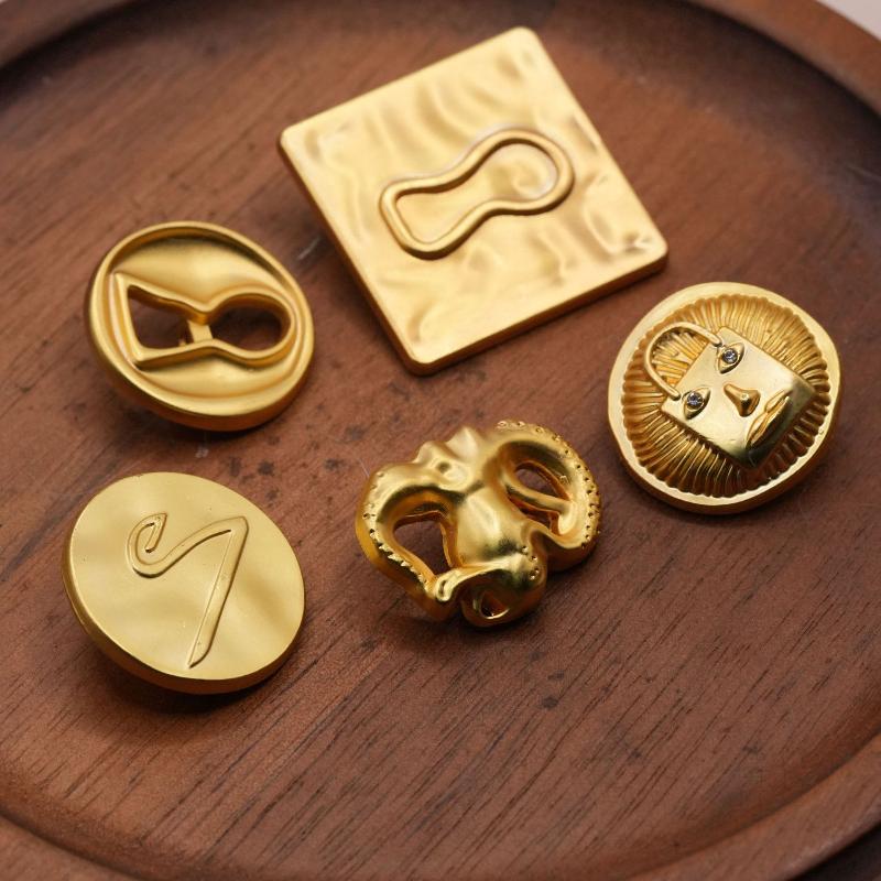 Vintage Metal Button Heart Sha - Craft Embellishments 评论和价格