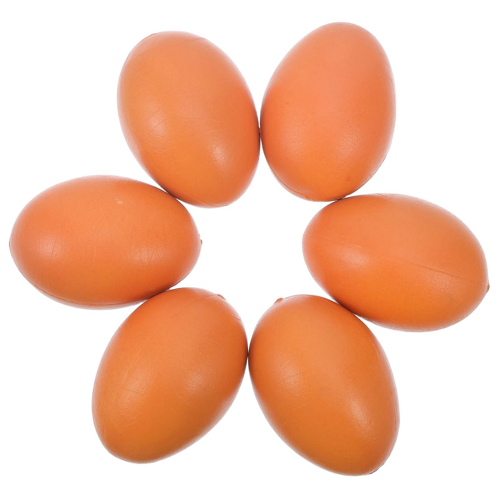 6Pcs Plastic Painted Easter Eg - Easter Craft Embellishment Set 评论和价格