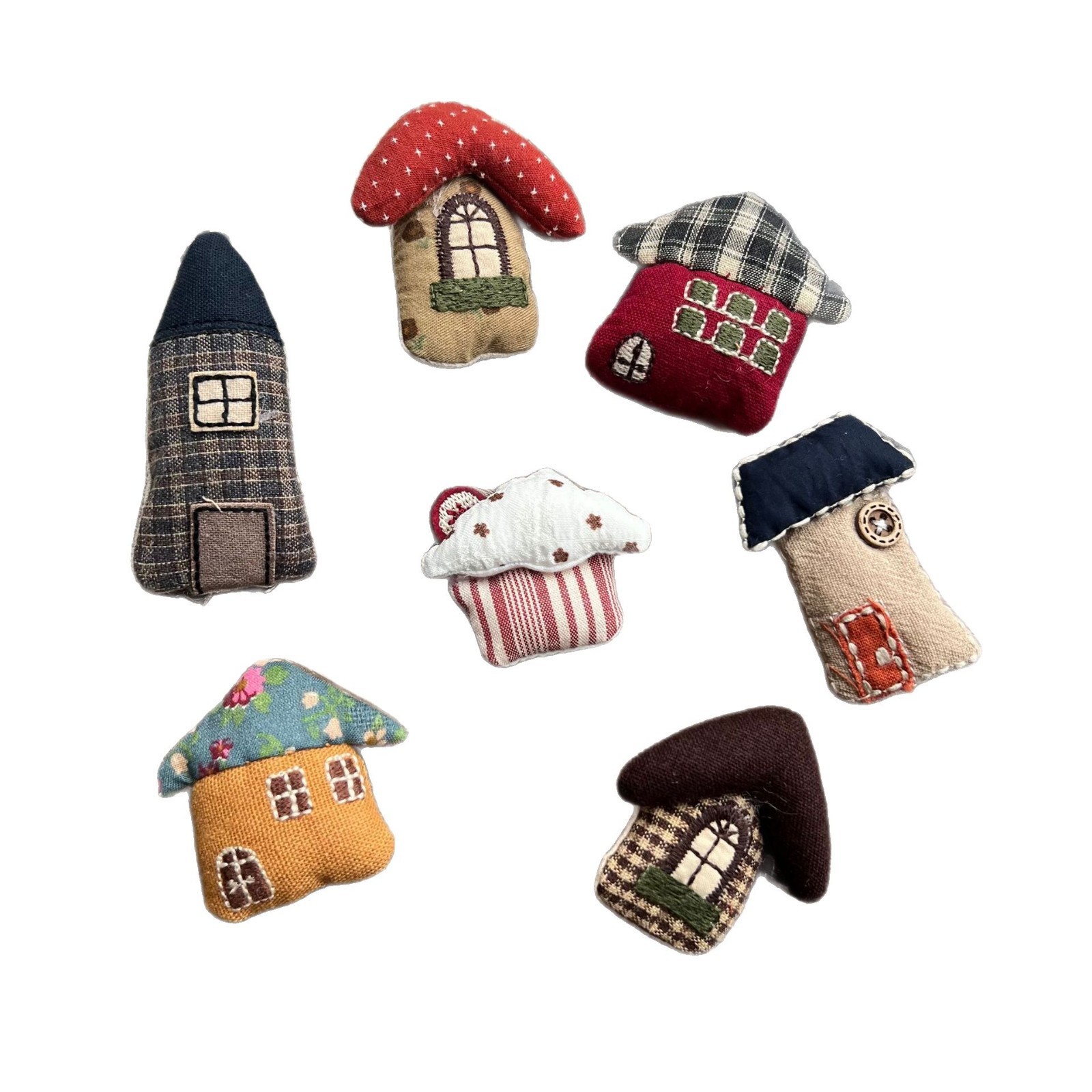 Stuffed Fabric Mushroom House  - Craft Embellishments 评论和价格