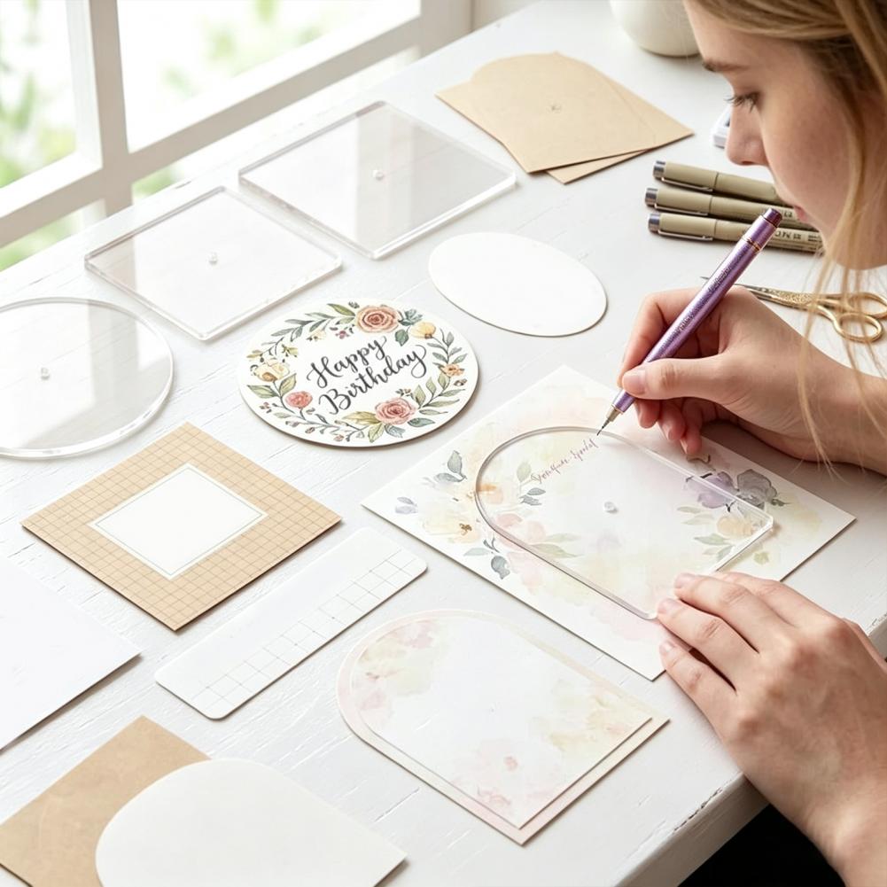 5PCS Embroidery Acrylic Templa - Embroidery Craft 评论和价格