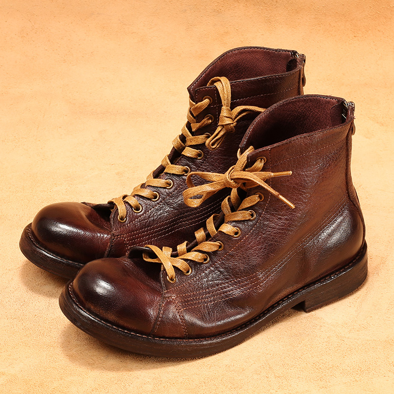Men's High-top Goodyear-welted - Guipure Lace Panel 评论和价格