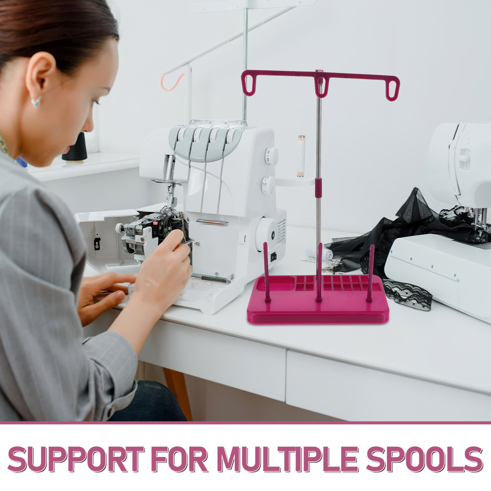 3-Spool Sewing Machine Thread  - Embroidery Craft 评论和价格