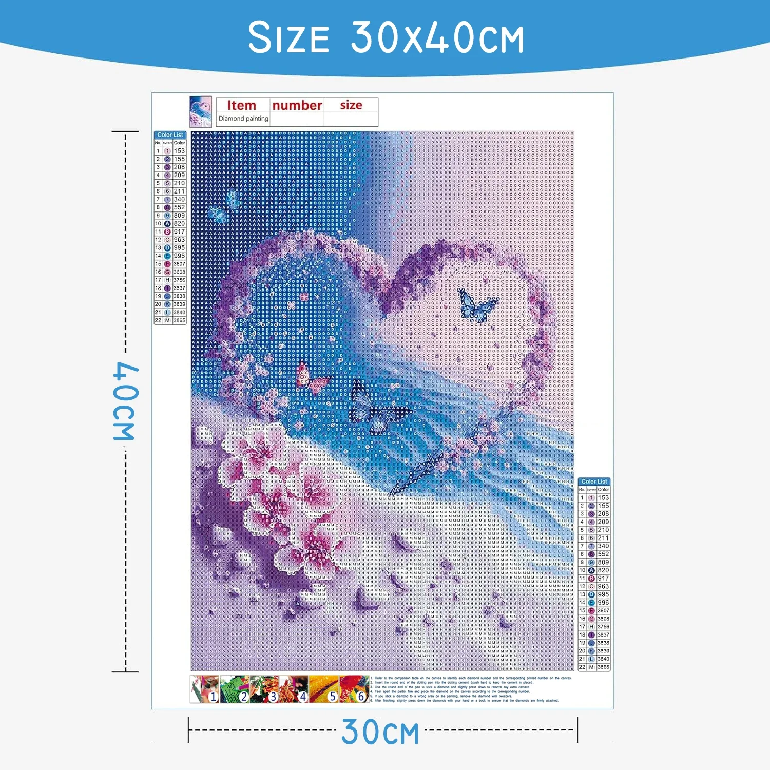 1pc frameless Diamond Painting - Embroidery Embellishments 评论和价格