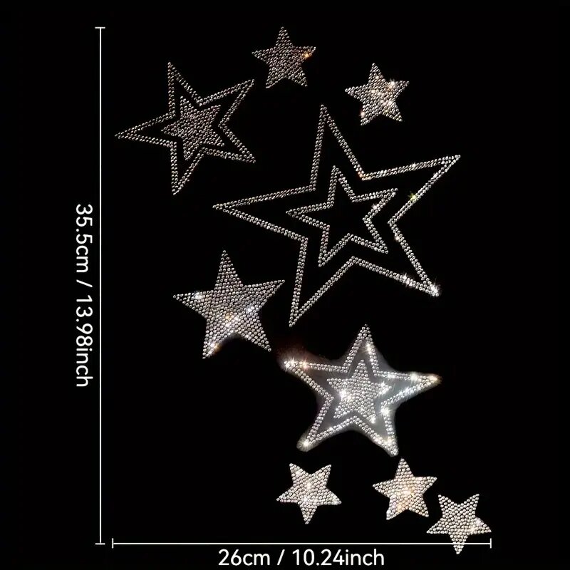 Shimmering rhinestone Hot stam - Hotfix Rhinestone Sheet 评论和价格