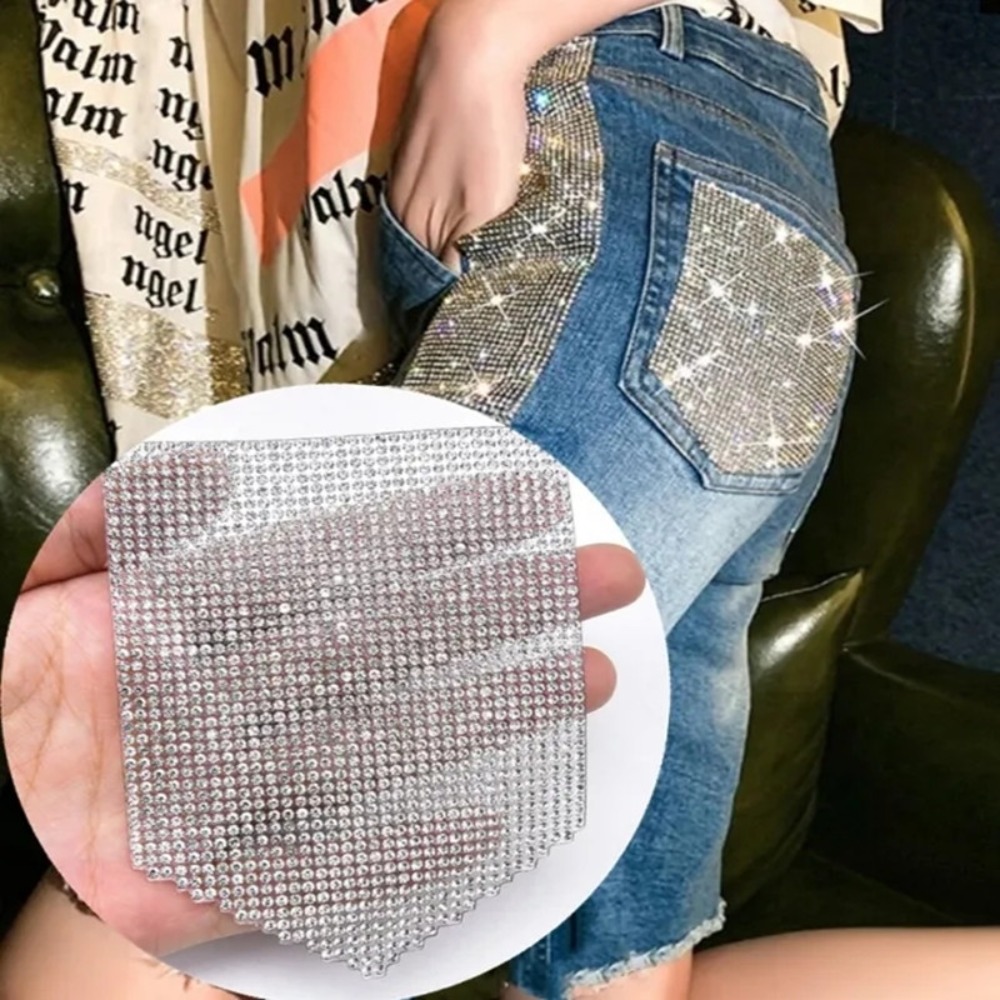 Luxury Rhinestone Patches Jean - Hotfix Rhinestone Sheet 评论和价格