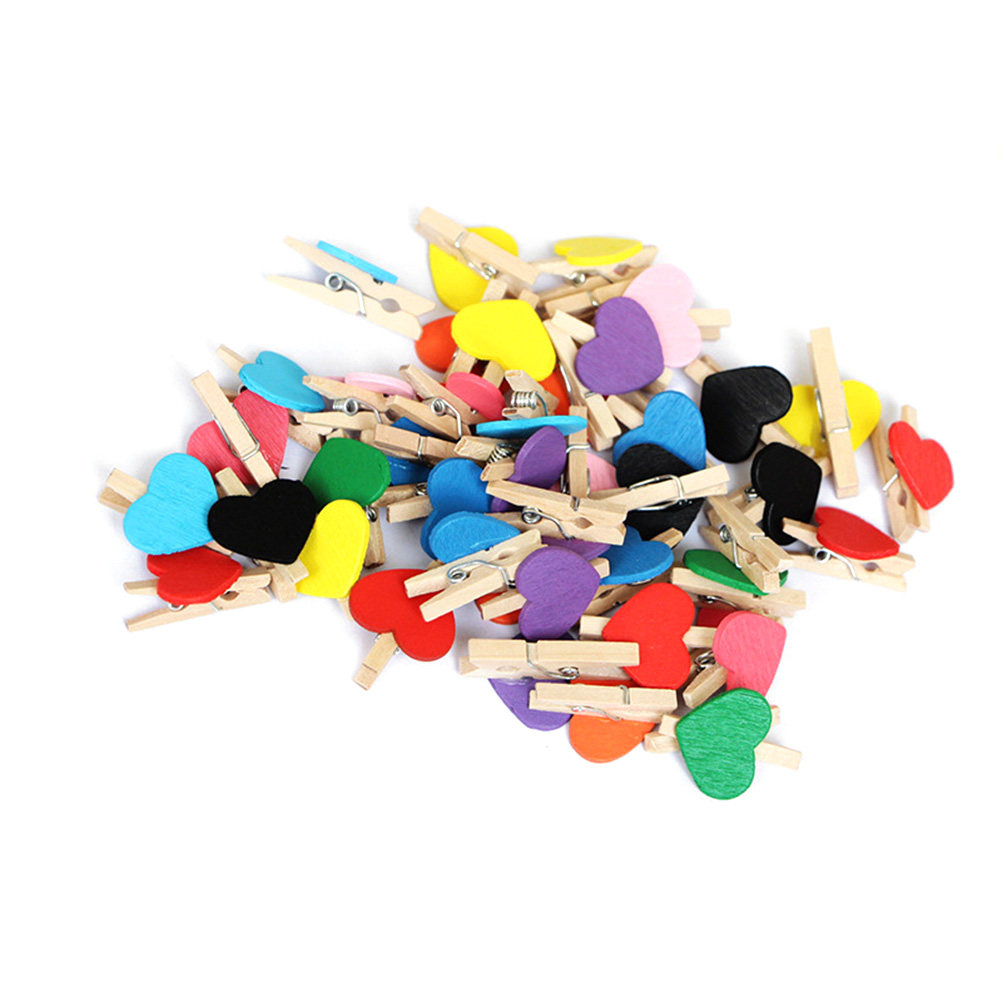 50Pcs Mini Wooden Clothespins  - Craft Embellishments 评论和价格