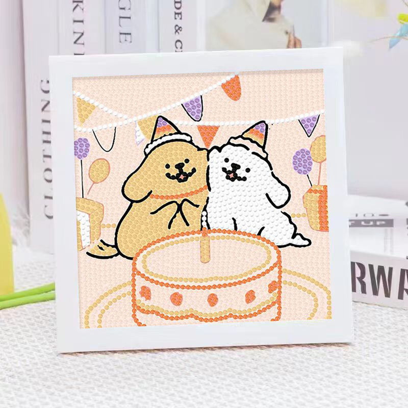 Cartoon Line Puppy Crystal Dia - Embroidery Embellishments 评论和价格