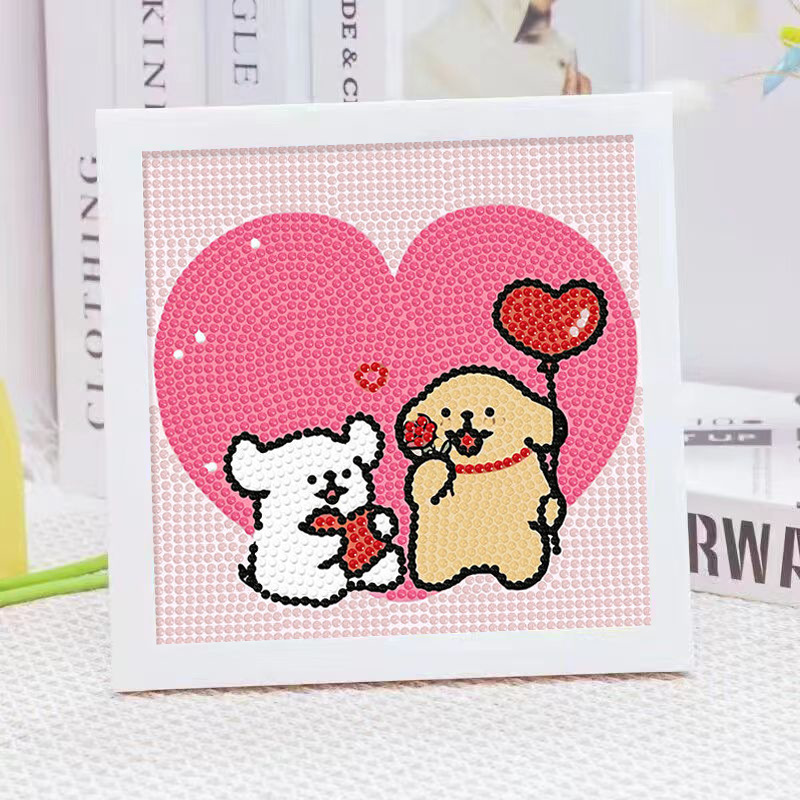 Cartoon Line Puppy Crystal Dia - Embroidery Embellishments 评论和价格