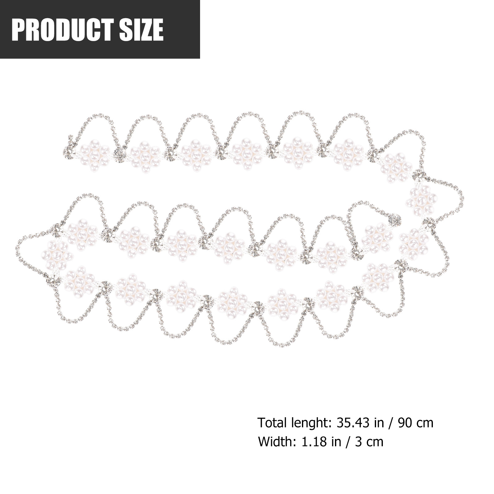 Premium Rhinestone Pearl Chain - Craft Embellishments 评论和价格