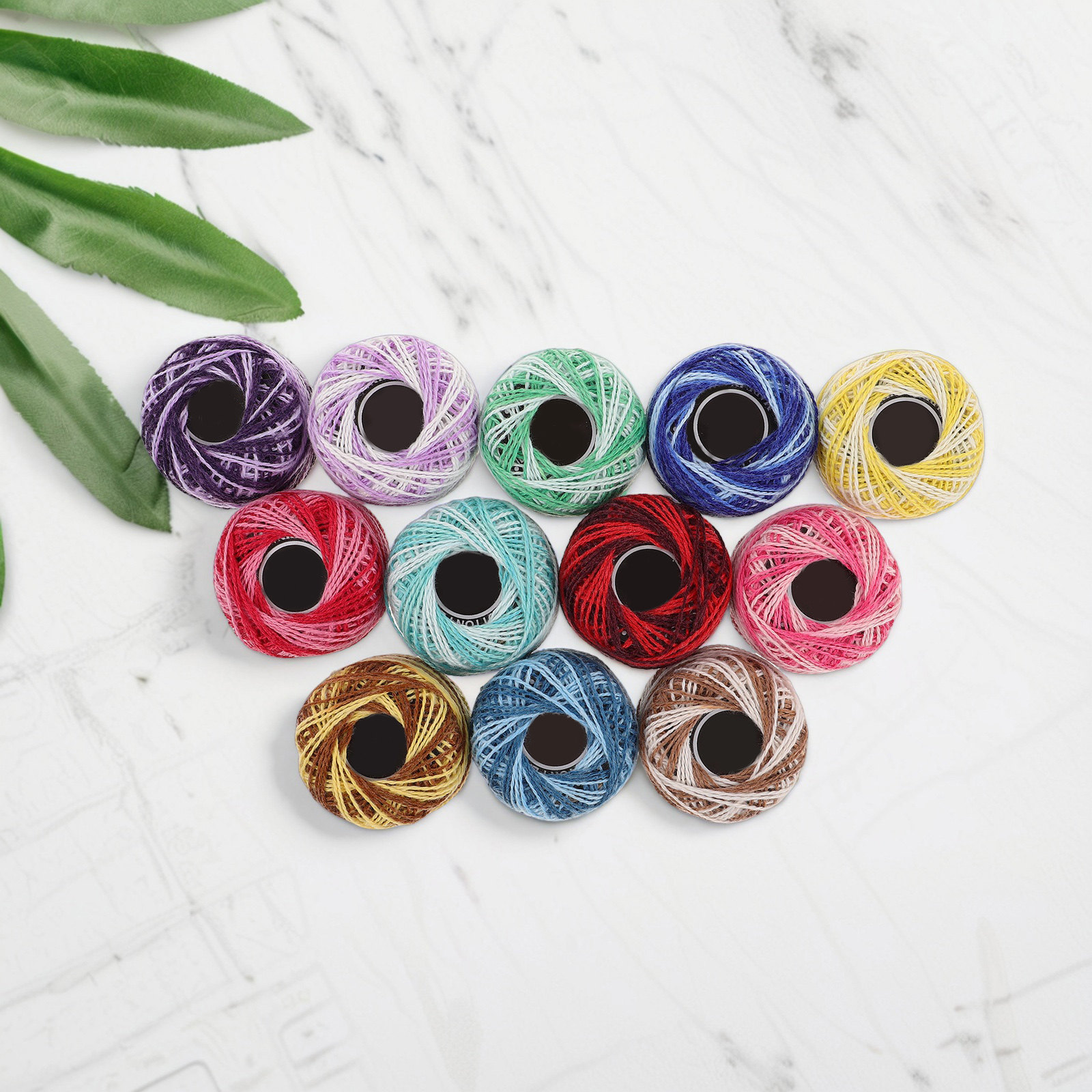 12Pcs Embroidery Cotton Thread - Embroidery Craft 评论和价格