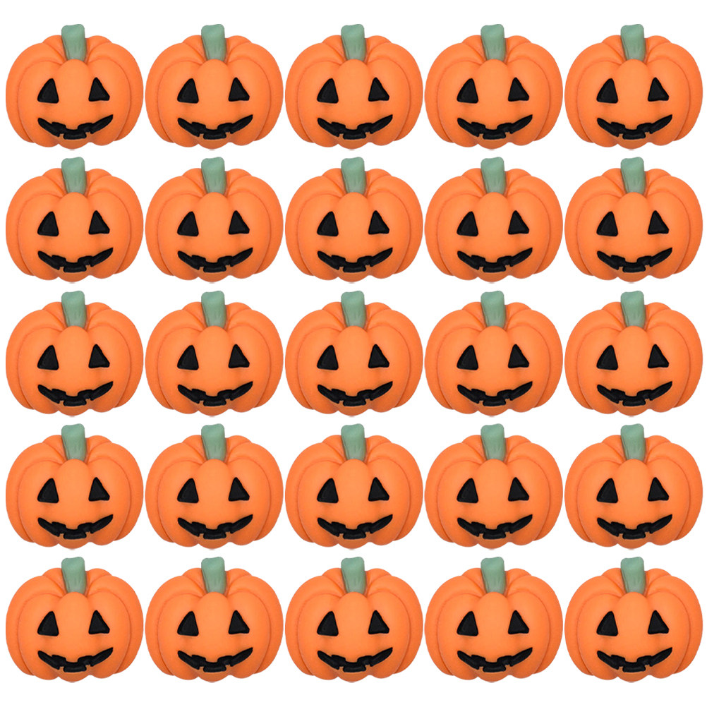 50Pcs Tiny Resin Pumpkin Charm - Craft Embellishments 评论和价格