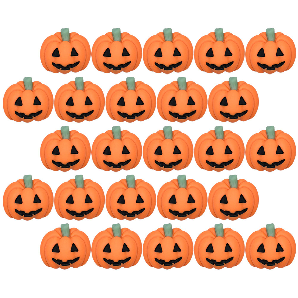50Pcs Tiny Resin Pumpkin Charm - Craft Embellishments 评论和价格