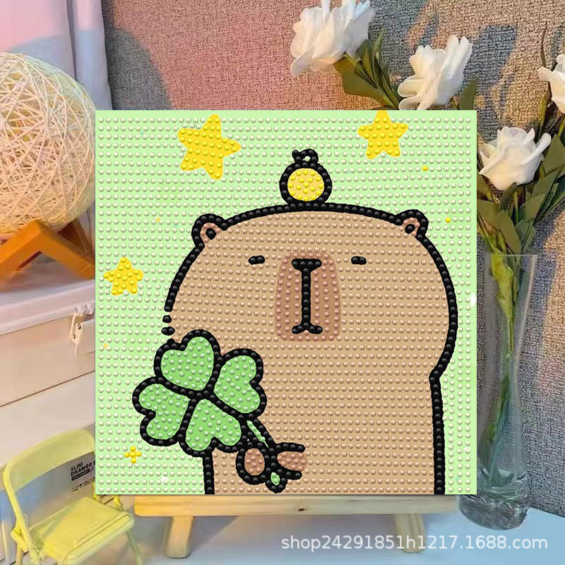 Cartoon Capibala Crystal Diamo - Embroidery Embellishments 评论和价格